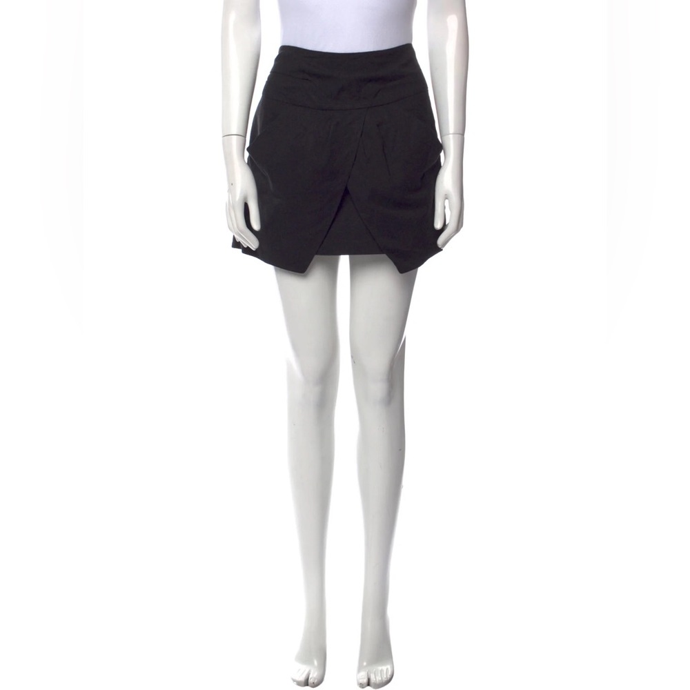 Isabel Marant Linen Mini Skirt in Black Size 34